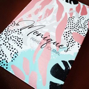 Journal Peach and Blue Pattern - Customise